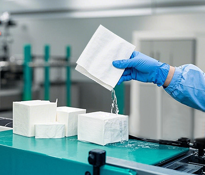 嚴(yán)格檢驗(yàn) 衛(wèi)生巾貼牌加工